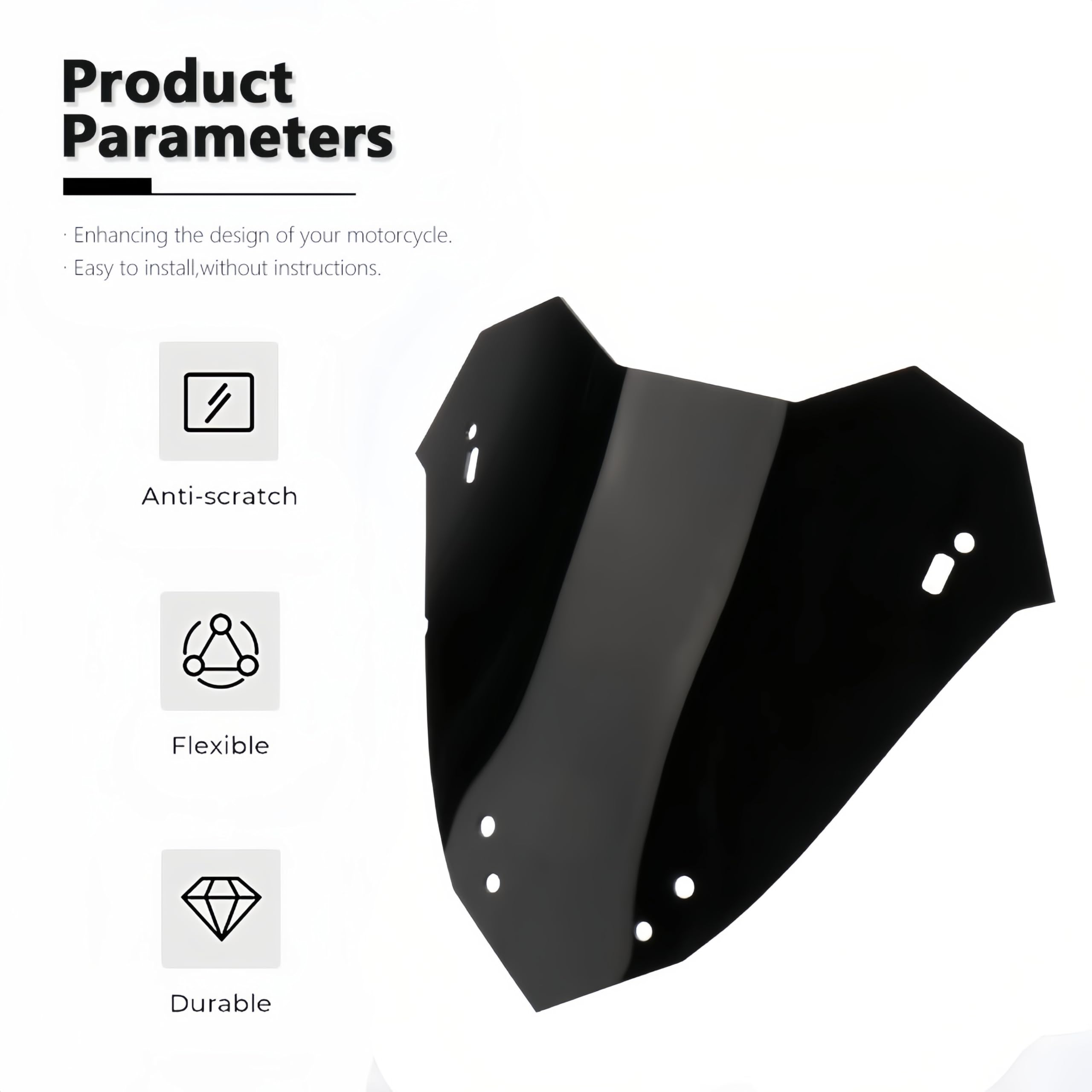 Parabrisas para Yamaha X-Max 300 2023 2024, Accesorios de Moto Nuevos