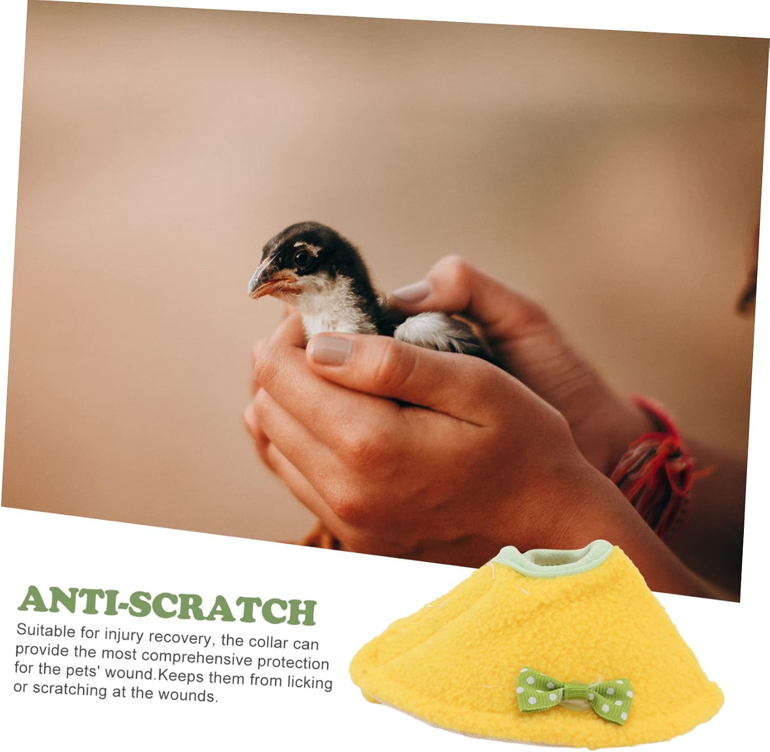 MERRYHAPY Bird Protective Collar Set Parrot Plucking -Pecking Collar for Conures Pet Bird Supplies Random Color