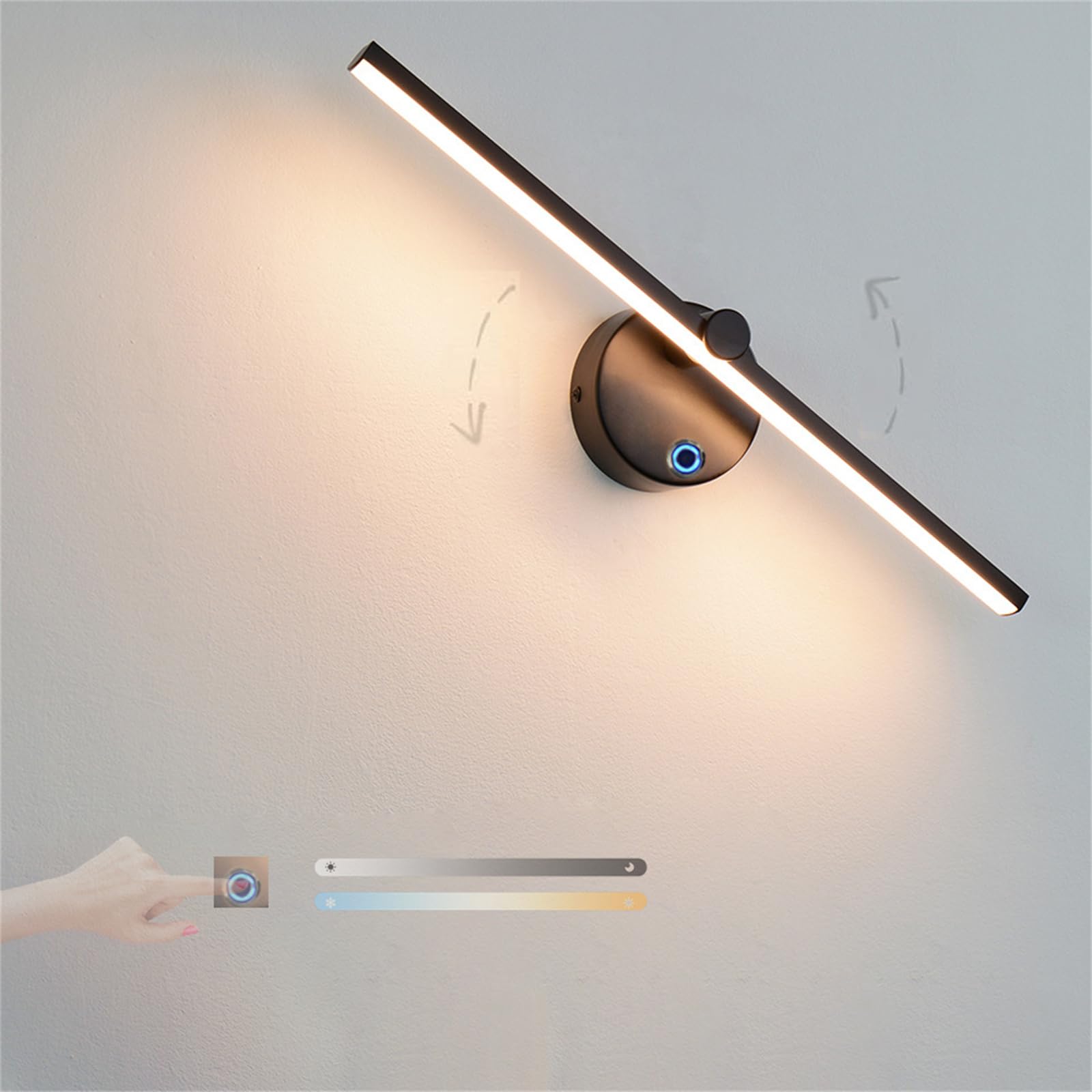 Lámpara de lectura regulable para pared que soluciona la falta de espacio en la mesa 8