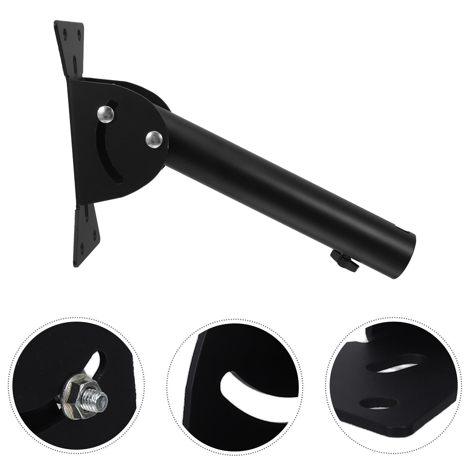 Soporte de Antena Exterior de Acero Negro para TV, Montaje