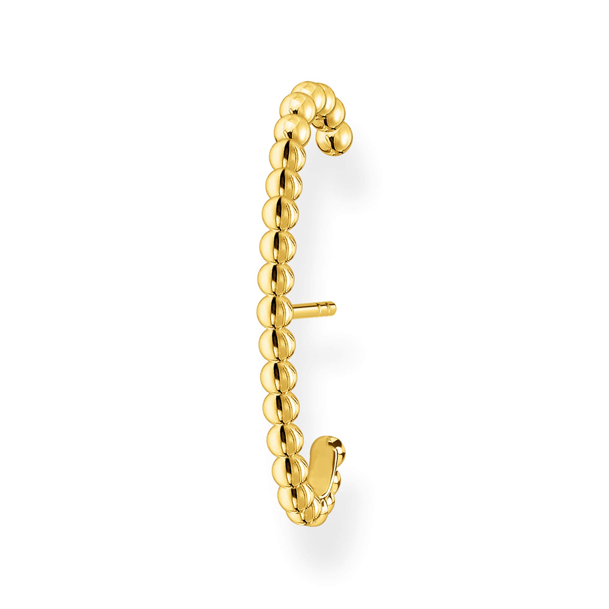 Thomas Sabo Single Ear Stud Dots Gold 925 Sterling Silver, 18K Yellow Gold Plating Silver,Gold,Yellow