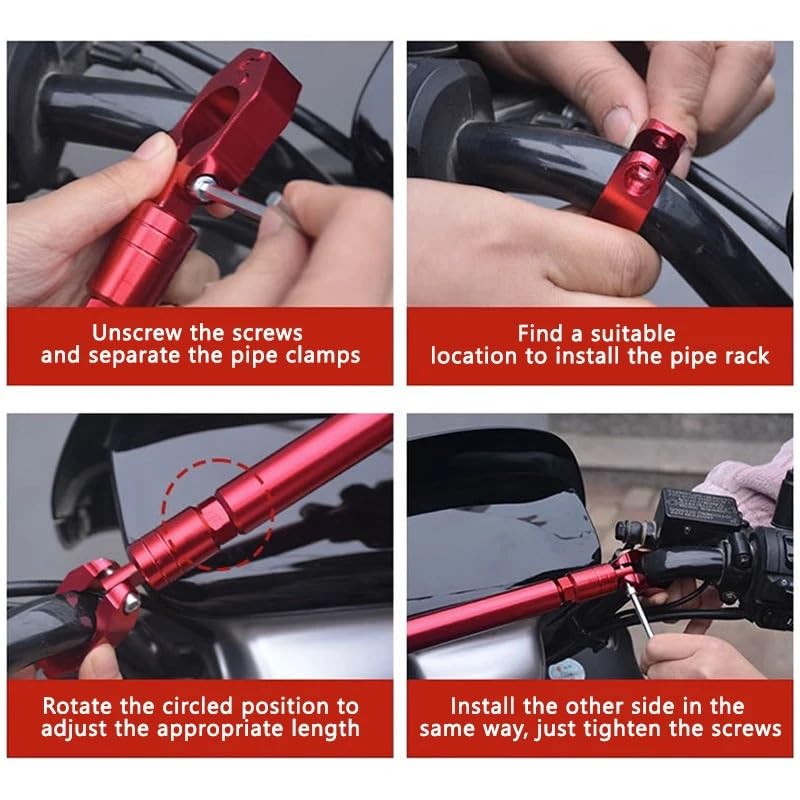 Guidon réglable pour moto éliminant les vibrations du poste
