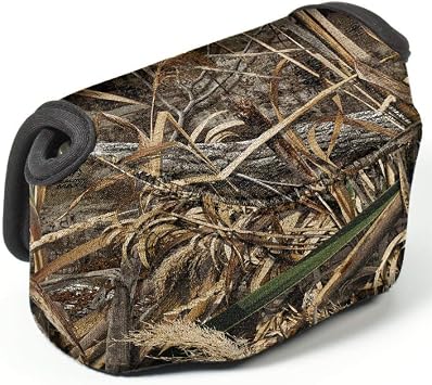 غطاء حماية للكاميرا من النيوبرين المموه من LensCoat، حقيبة الجسم. & تصوير تكبير كبير، Realtree Max5 lcbblzm5