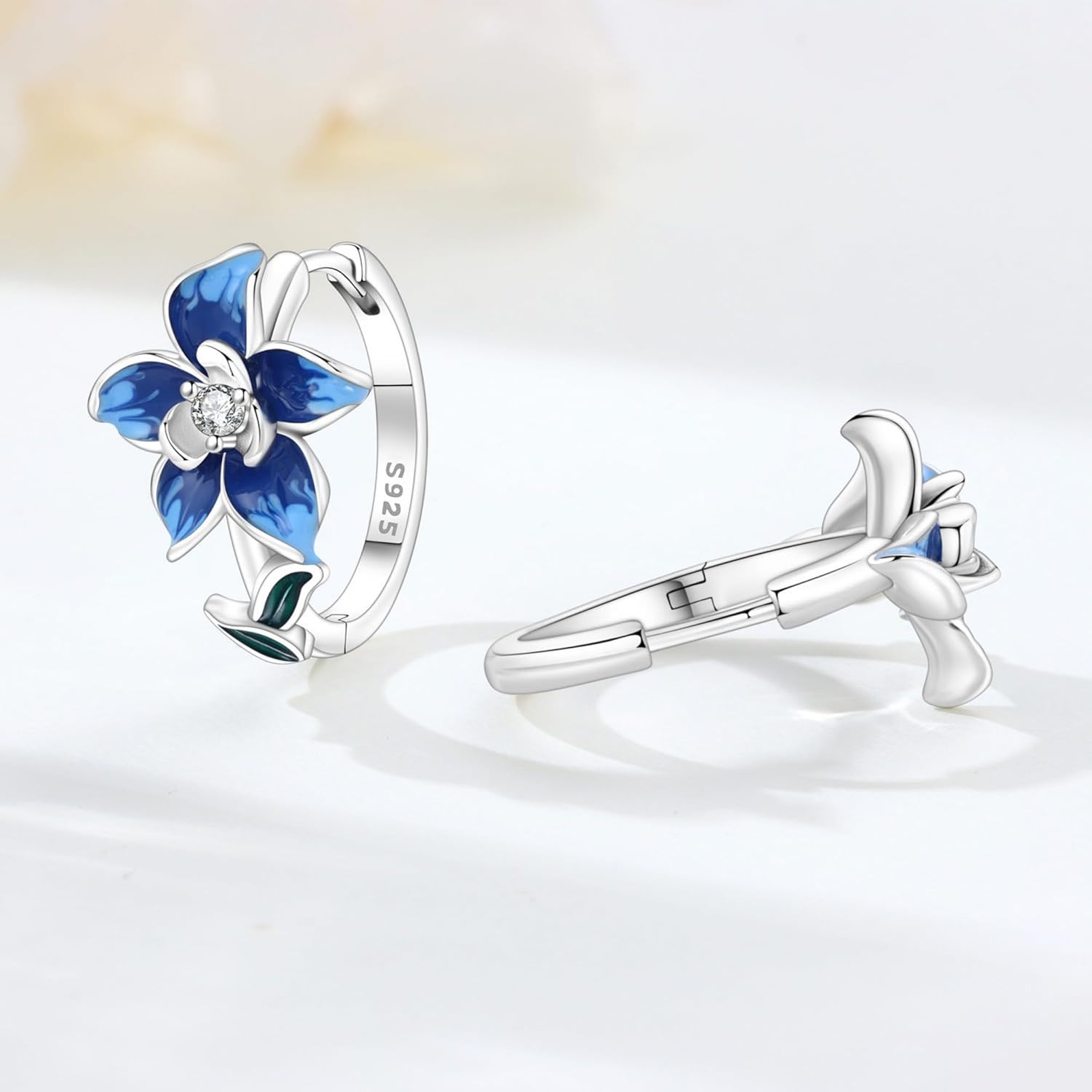 Hoop Earrings for Women, Hypoallergenic 925 Sterling Silver Hoops, Minimalist Everyday Earrings for Sensitive Ears, Perfect Daily Jewelry Gifts - Image 2