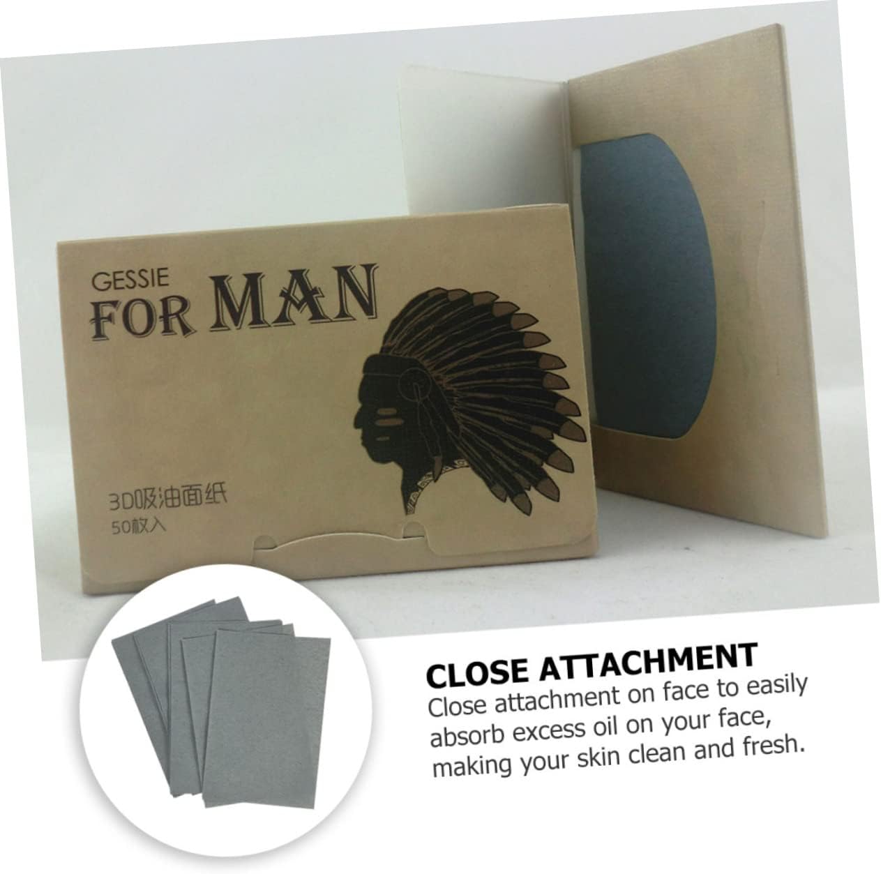 minkissy 1000pcs Oil Blotting Sheets for Face Facial Tissue Paper Men's Skin Care Oil Absorbing Tissue Portable
