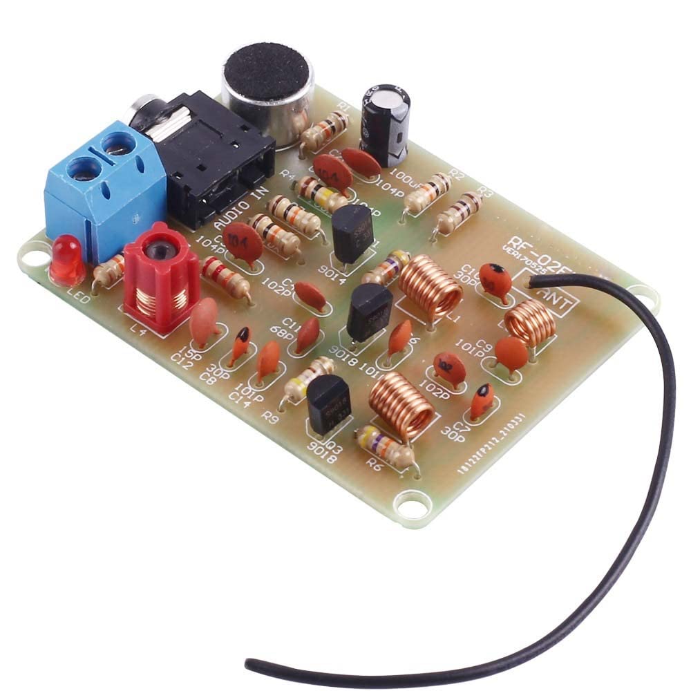 DC 3-6V Funksender DIY Kit 88-108MHz Frequenzmodulation Funkmikrofon Senderplatine