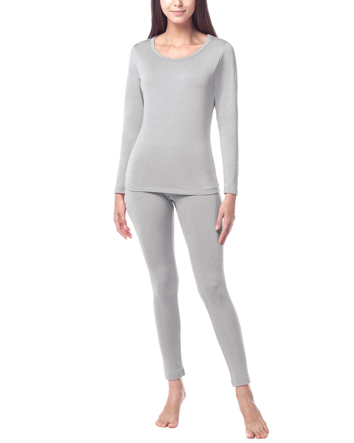 LAPASA Completo Termico Donna Fodera in Micropile Calore Base L17 - Abbigliamento Intimo Invernale Maglietta Pantaloni Calzamaglia Tuta Sci Trekking