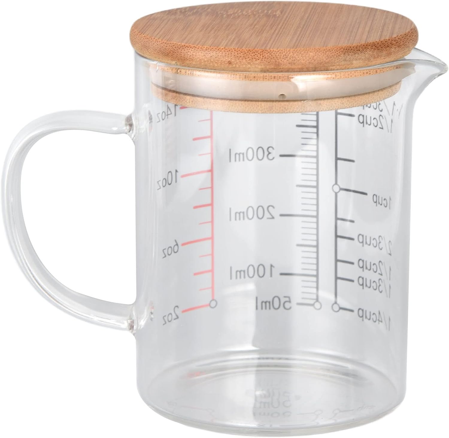 Glass Measuring Cup, Borosilicate Glass Coffee Cups V Shaped Nozzle Various Sizes for Coffee Shop for Kitchen for Home (Color : #2) (#1)