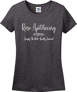Rose Apothecary Script Simply The Best One of A Kind Missy Fit Ladies T-Shirt (S-3X) (XXX-Large, Dark Heather)