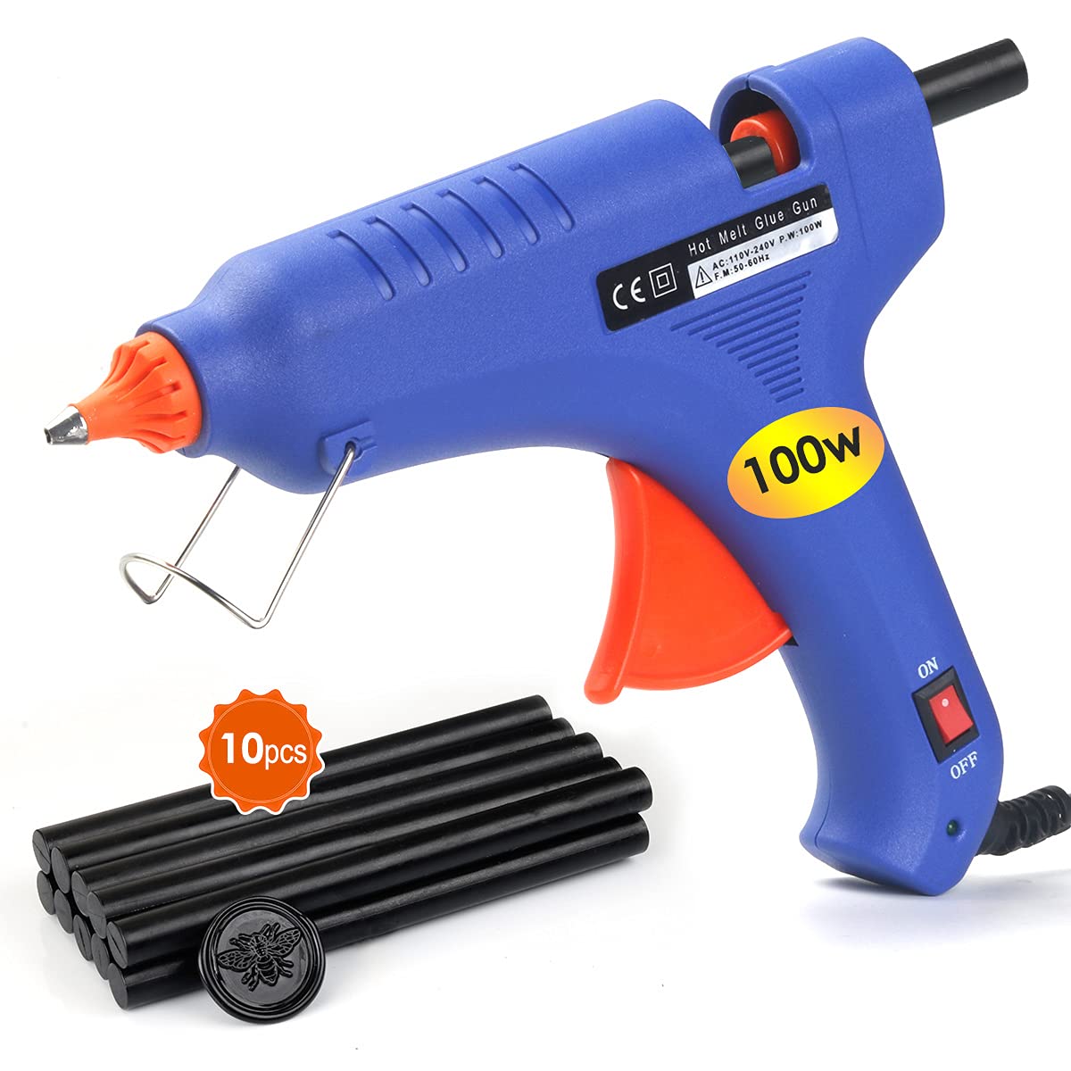 Glue Gun Wax Seal Sticks, HOSAIL 1Pcs 100W Glue Gun Wax