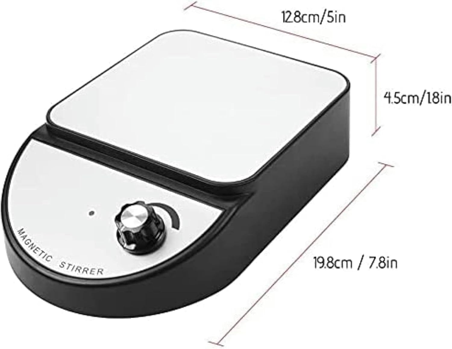 FLTRGO Laboratory Magnetic Agitator, Magnetic Stirr Laboratory Mixture Mixer Laboratory Laboratory Stainless Steel Plate 3500 RMP