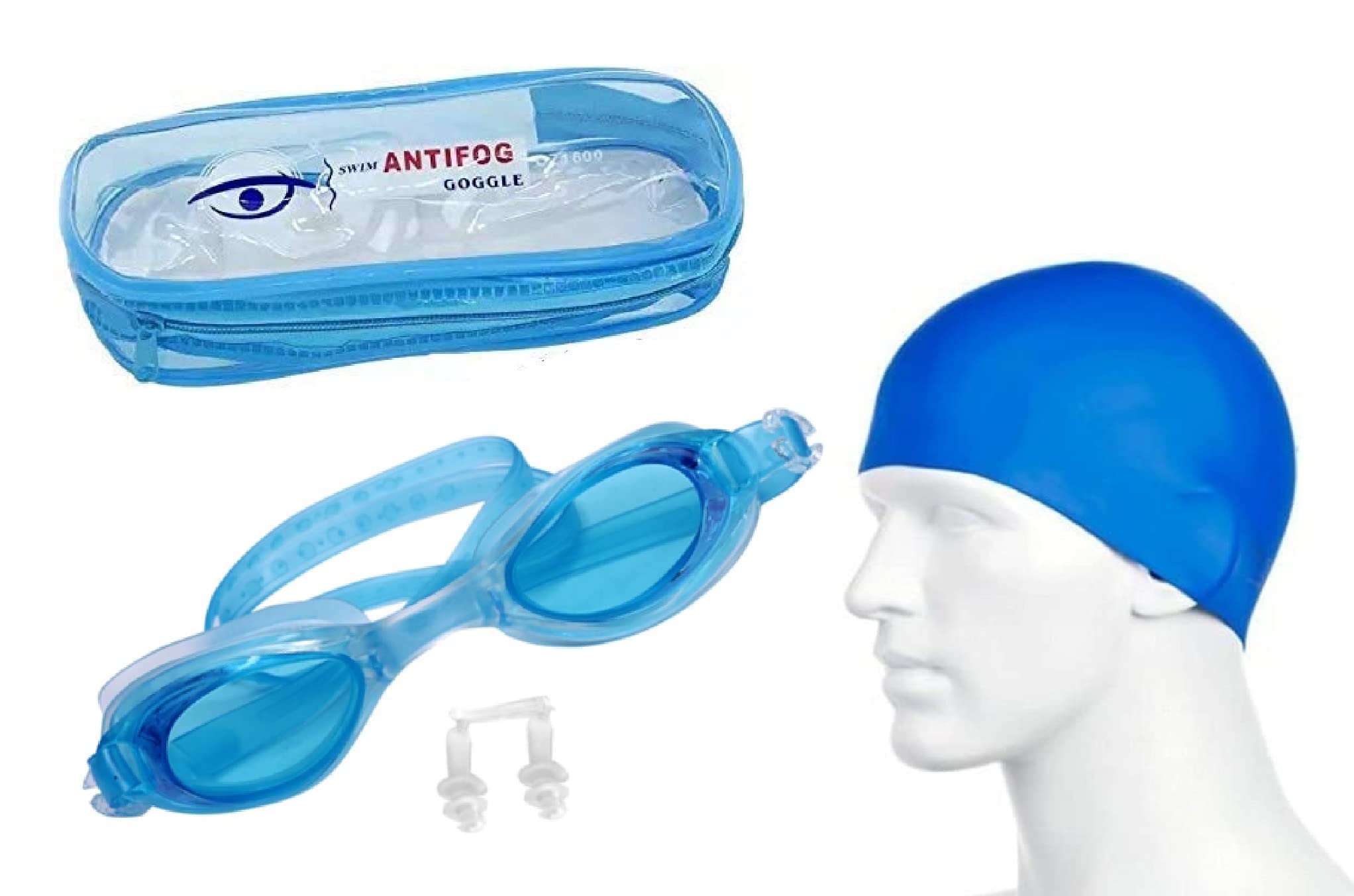 Prime Combo of Waterproof Stretchy Swimming Cap Bathing Hat with Swim Eye Goggles and Ear Plugs for Long & Short Hairs for Kids Boys & Girls Aged 3-15 Years Pack of 1 (Multicolor M2) (B09VFHSK37) Amazon Price History, Amazon Price Tracker
