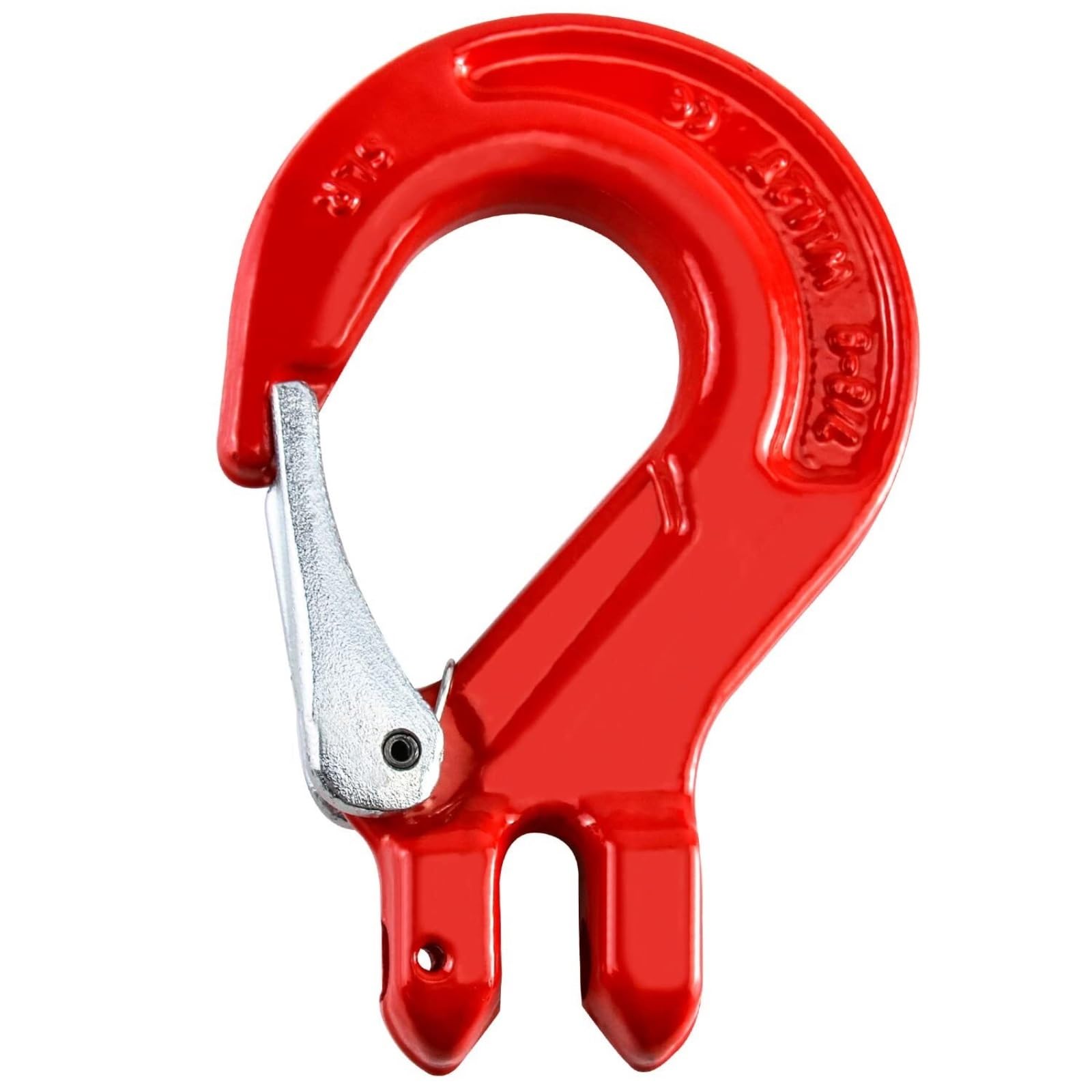 ganci Gancio scorrevole a forcella con chiusura, confezione da 1, limite di carico opzionale 1.12T-5.3T, acciaio legato forgiato a caduta grado 80 sollevamento(5.3T)