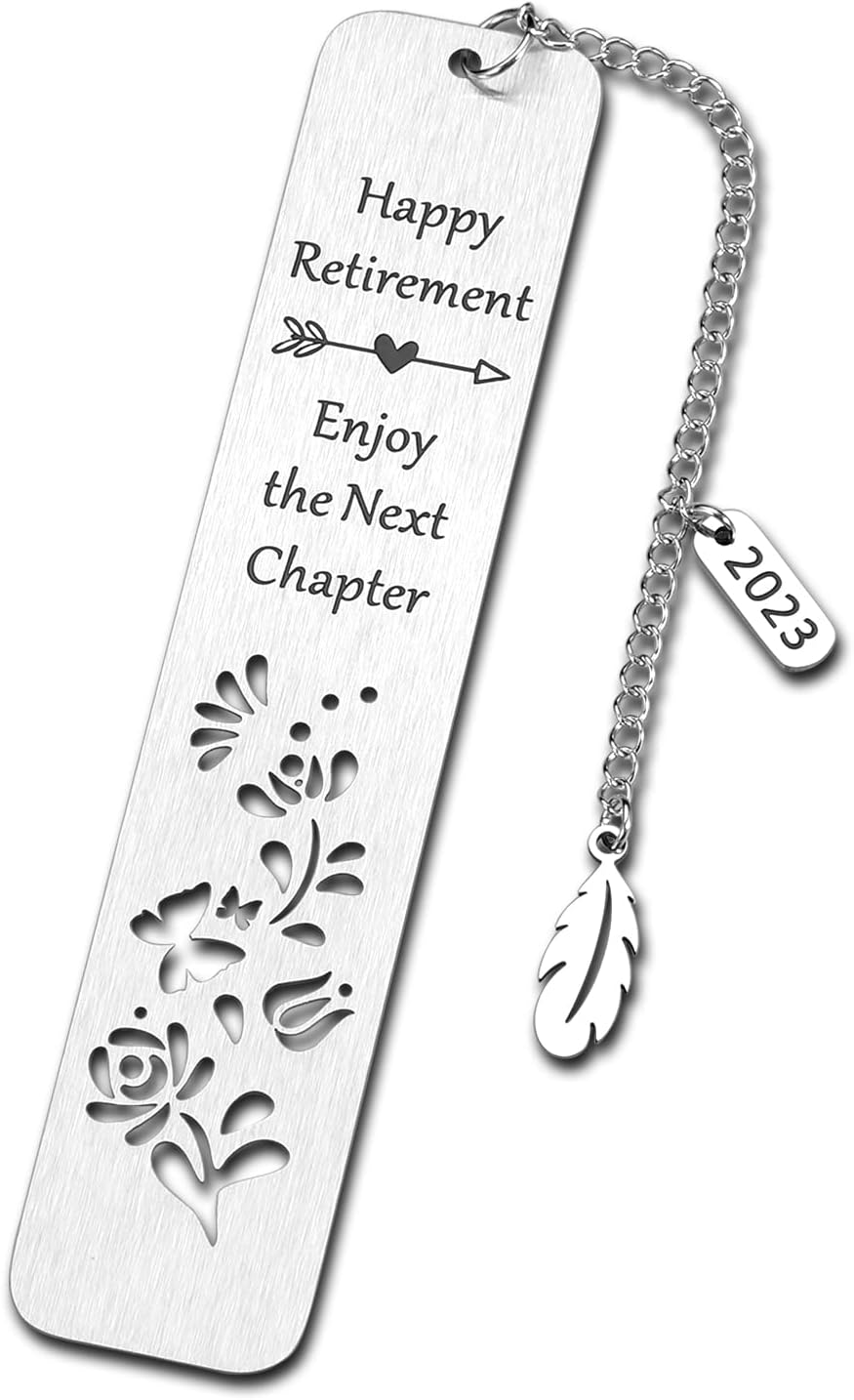 Retirement Gifts for Women Men 2023 Happy Retirement Bookmark Gifts for Coworker