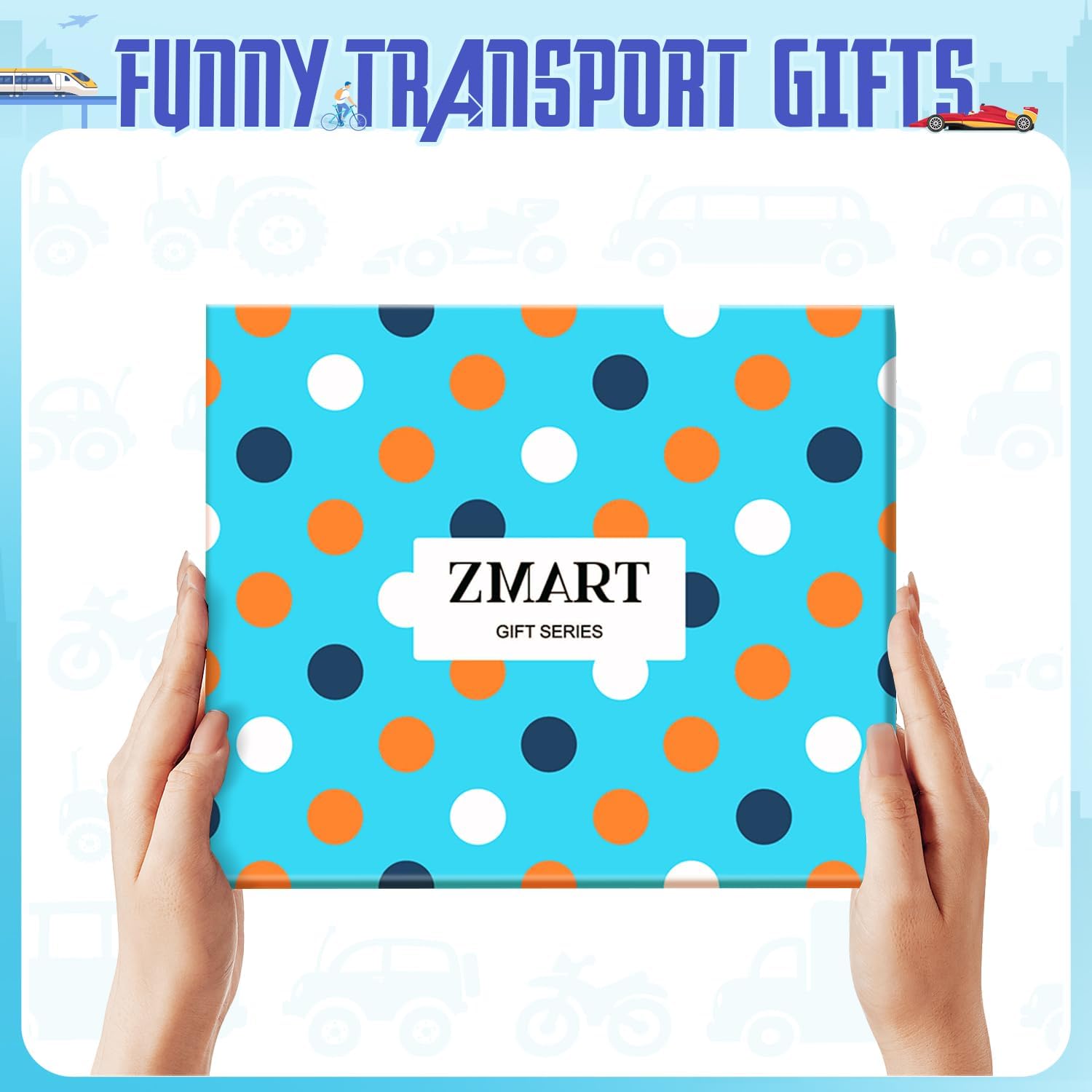 Zmart Transportation Gifts for Adult - Train Race Car Truck Bicycle Motorcycle Socks for Men - Image 2