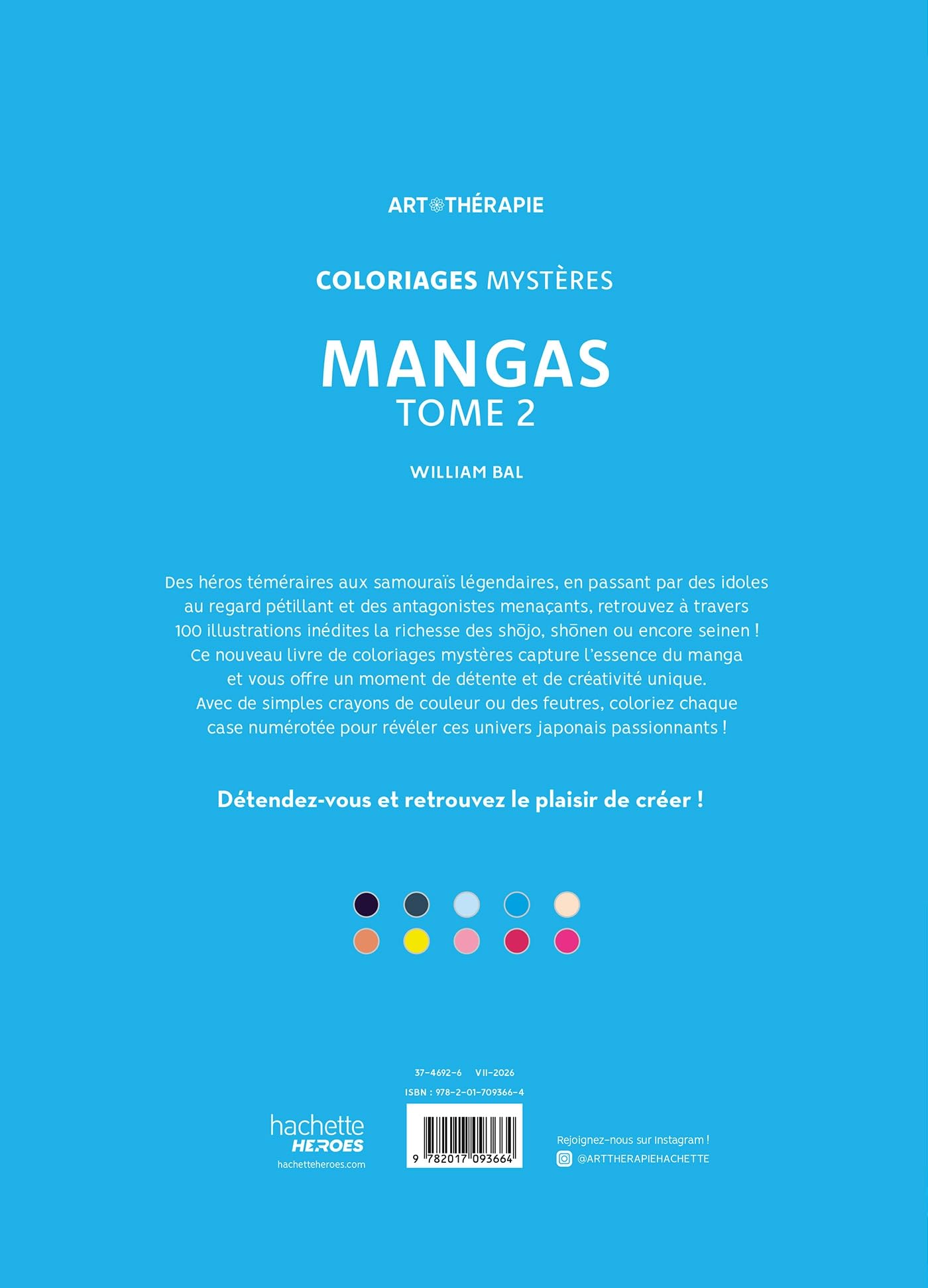 Coloriages Mystères - Mangas Tome 2