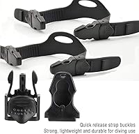 Vista 5 de Aletas de natación ajustables, hebillas de liberación rápida para buceo (A)