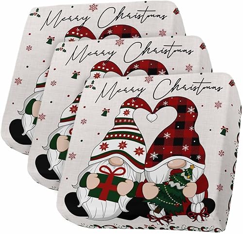 Miniatura 29 de Fundas de cojín para sofá de Navidad, funda elástica para sofá con parte inferior elástica, fundas de sofá con diseño de muñeco de nieve de Navidad