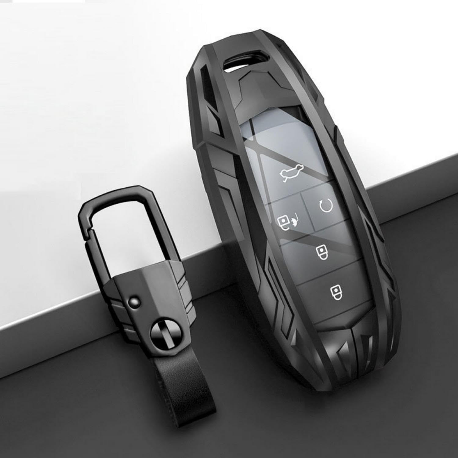 LAVIYE Zinc Alloy Car Remote Key Fob Cover Case Holder Shell Protector，for GAC Aion S Plus Aion V Y LX 2023 Keychain Accessories