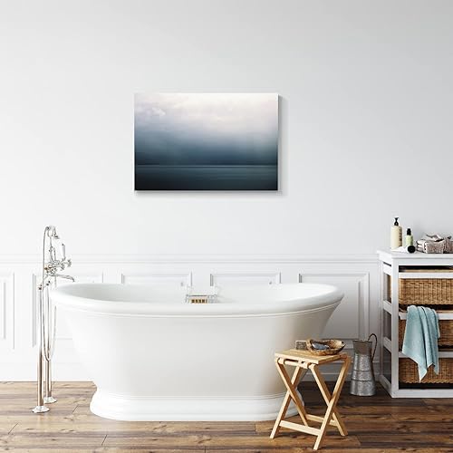 Miniatura 601 de Lienzo artístico para pared, pinturas de arte abstracto, fantasía azul, grafiti colorido sobre fondo blanco; decoración artística moderna para sala