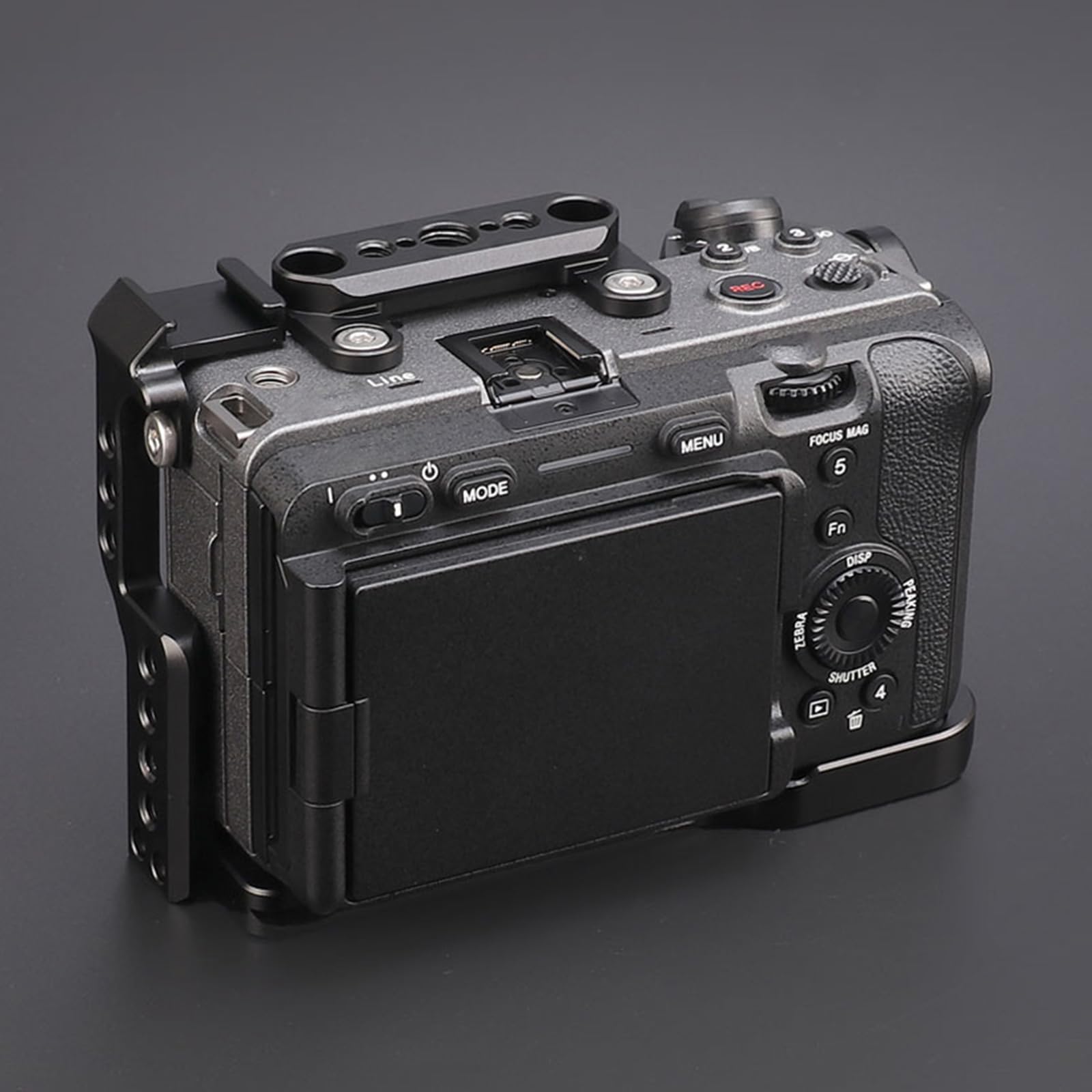 Gabbia per fotocamera professionale in metallo 1/4 3/8 fori per FX3 FX30 Durata e flessibilità per esigenze video e fotografia Piastra a sgancio rapido