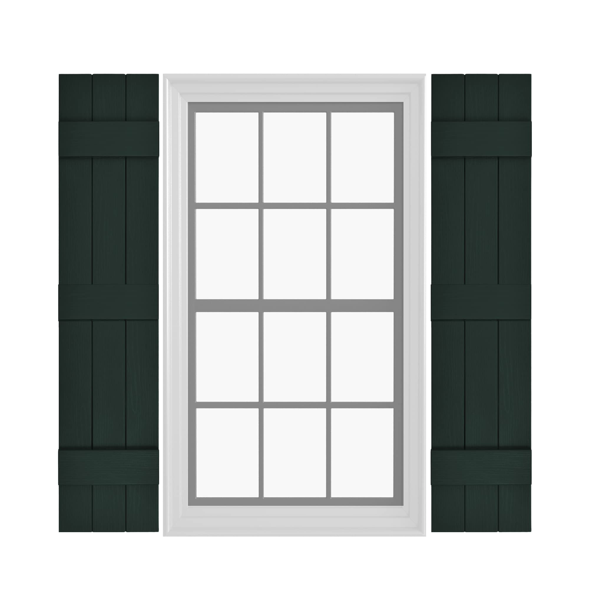 Pontiac Trail Board & Batten Vinyl Shutters (1 Pair) | 11
