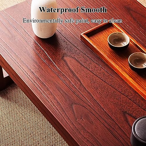 Petite table basse de sol marron de style japonais traditionnel