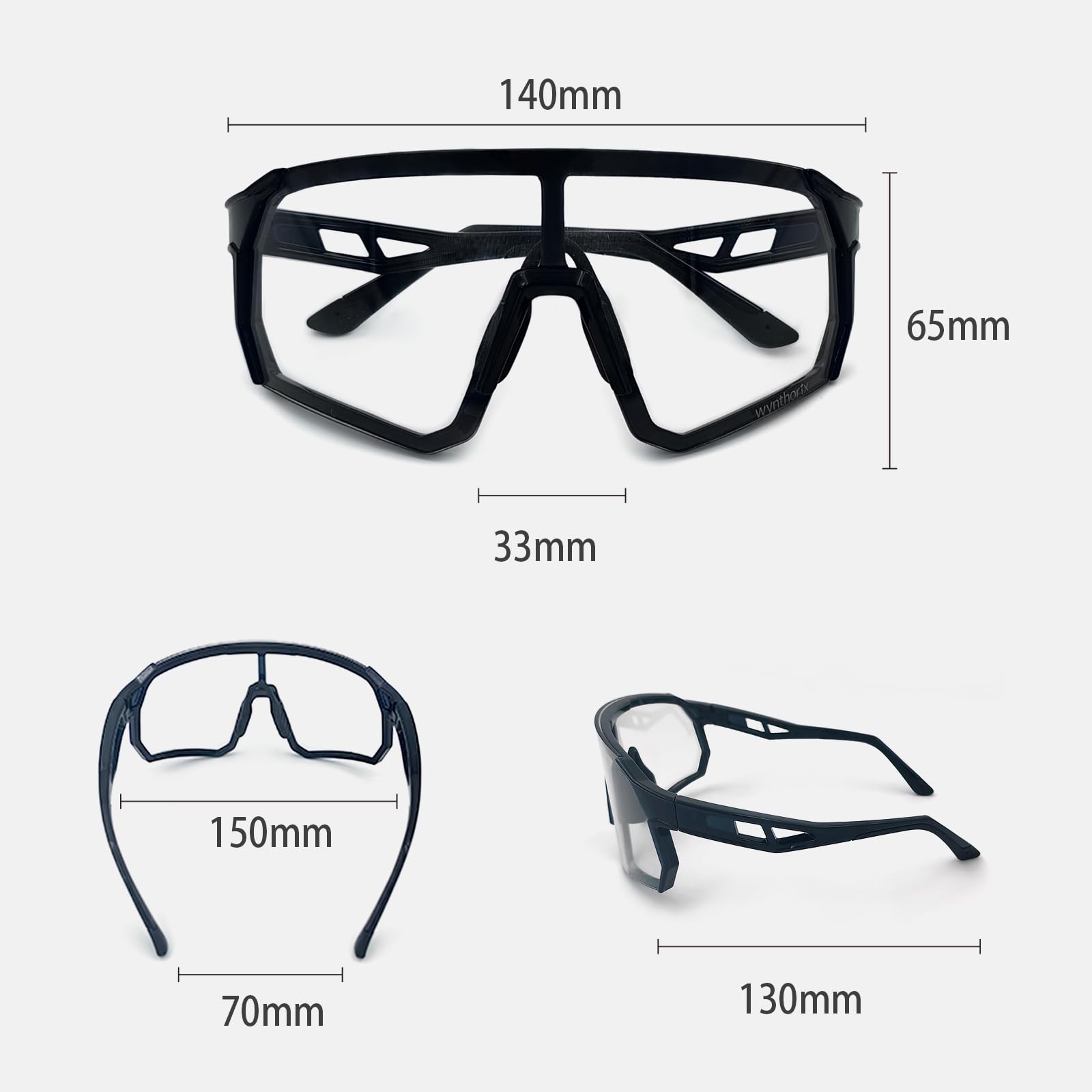 VeilGlam Pickleball-Brille für Männer und Frauen, ANSI Z87.1 Sicherheitsschutzbrille, Antibeschlag, Kratzer, Tennis, Squash, Schlägerball