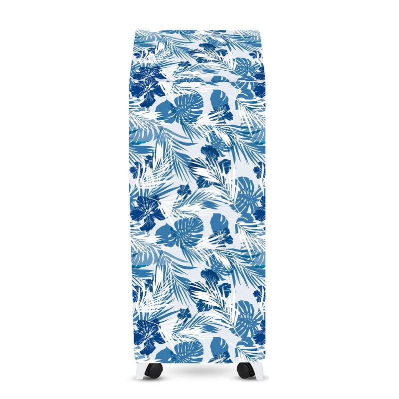 Image of Cooler Cover Compatible for Symphony Diet 35T 35-Litres Personal Air Cooler Waterproof, Dustproof, Size (HxWxD) 114X46X38 Cm, White Blue.
