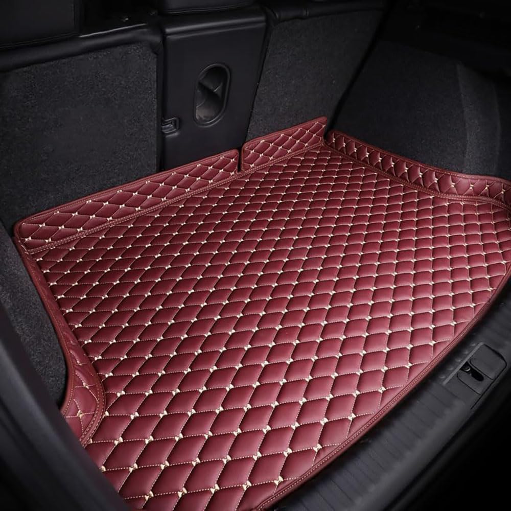 Auto Lederen Kofferbakmatten voor Jeep Compass 2021 2022 2023 2024 2025, Volledige Dekking Waterdicht Antislip Tailored Cargo Tray Liners Protector,Black beige