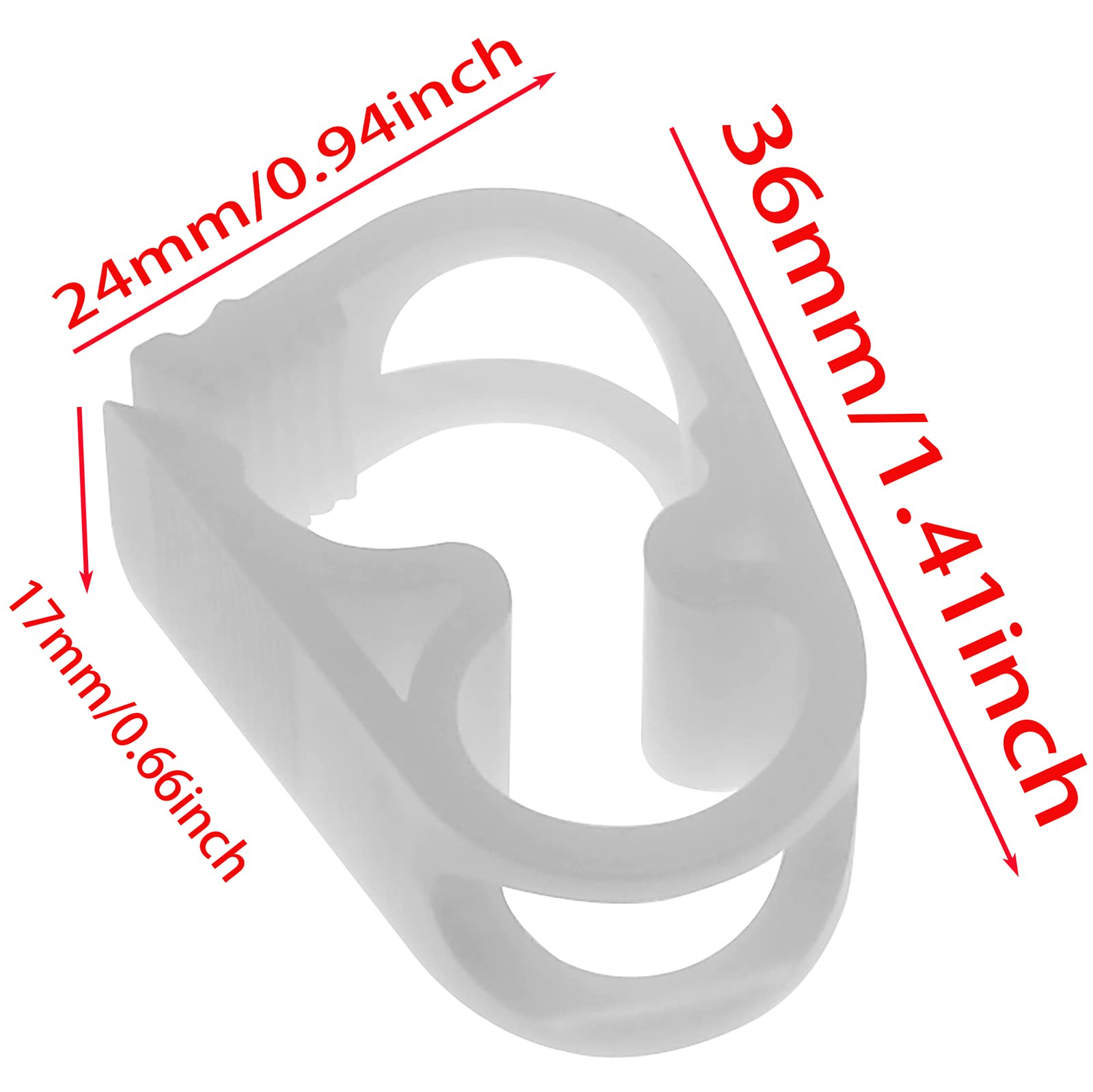 50PCS Plastic Tubing Clamps Unadjustable Flow Control Shut Off - View #8