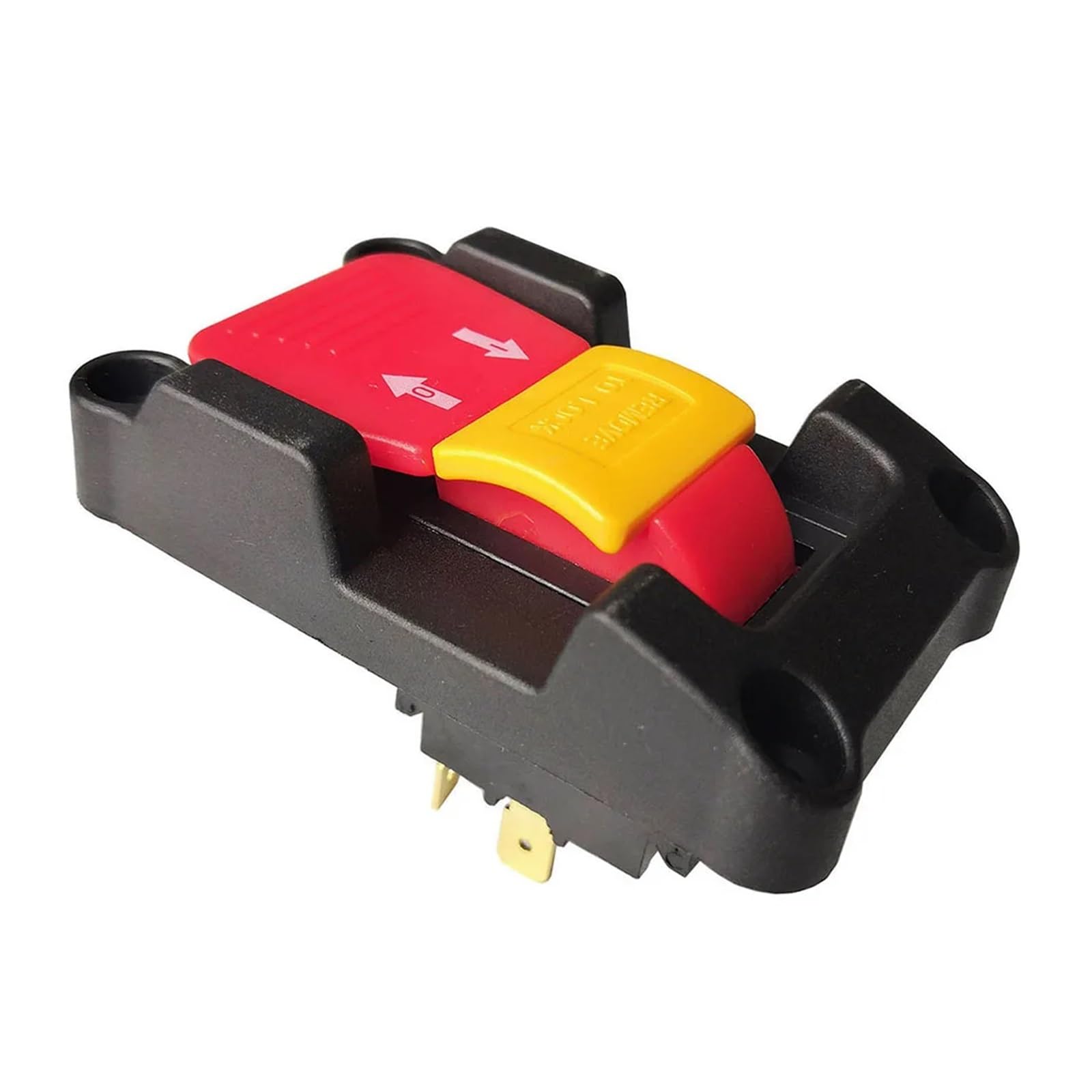 Interruptor pulsador DPDT HY18-32 con llave de bloqueo, 20 A, 2 H-P, 4 pines, pestaña Controls Switches