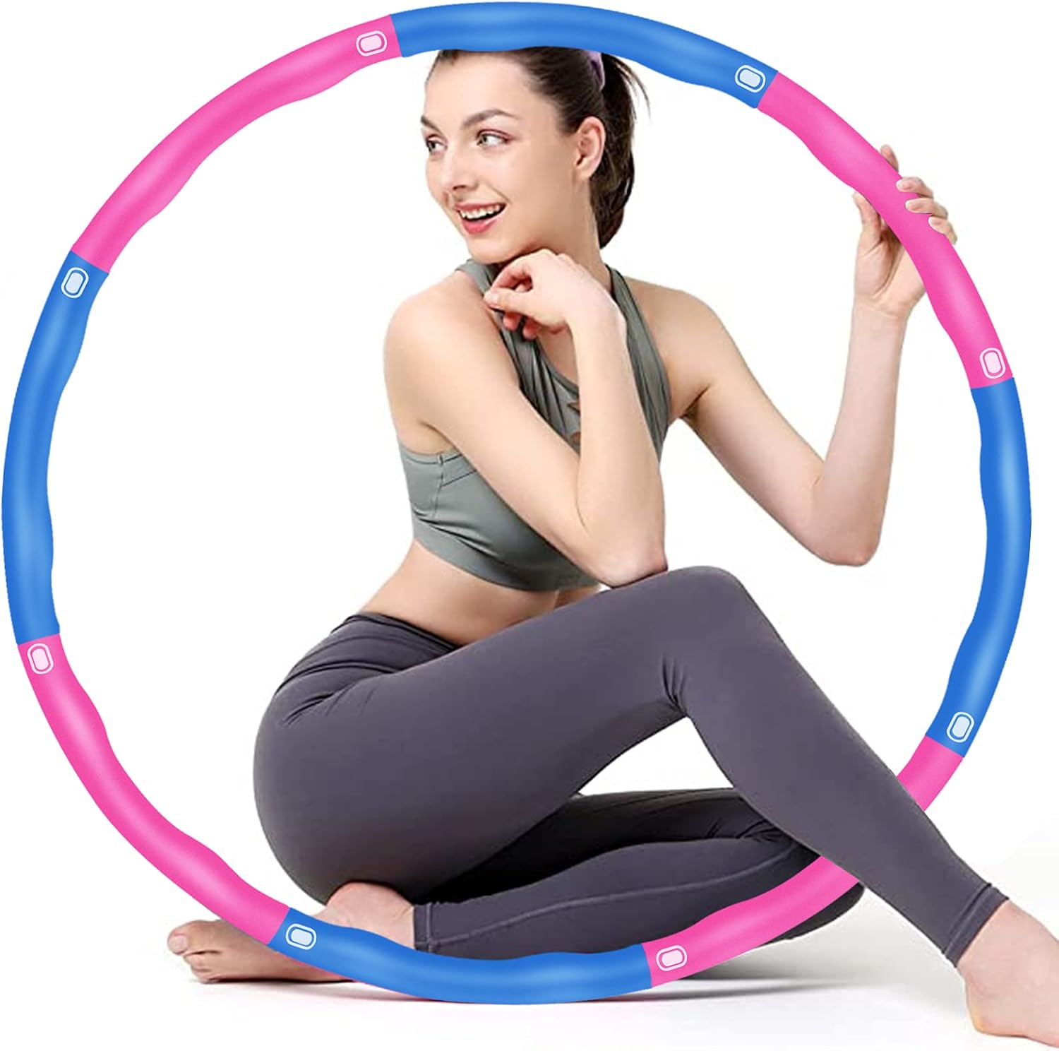 BLAIKOYI Hula Hoop Adult Fitness, Hoola Easy Slim Hoop for Adults and ...