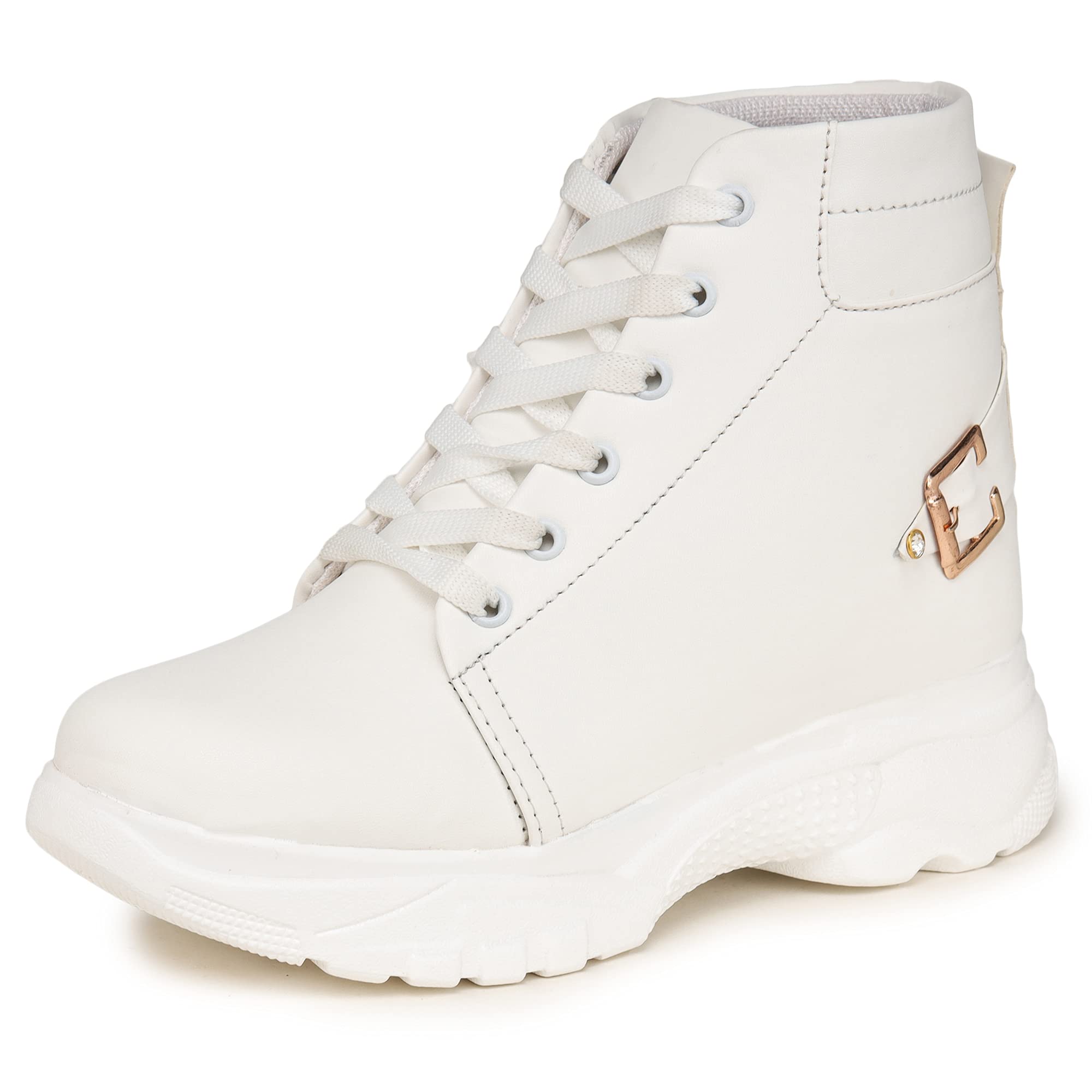 D-SNEAKERZBoot Shoes High Ankle Heel shoes for Women and Girls Casual Stylish New Model Latest Trendy Sneaker 9023