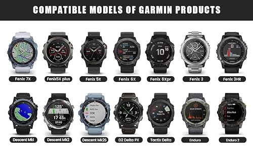 image for ANCOOL Compatible for Garmin Fenix 7X/6X/5X Band, 26mm Easy Fit Nylon 