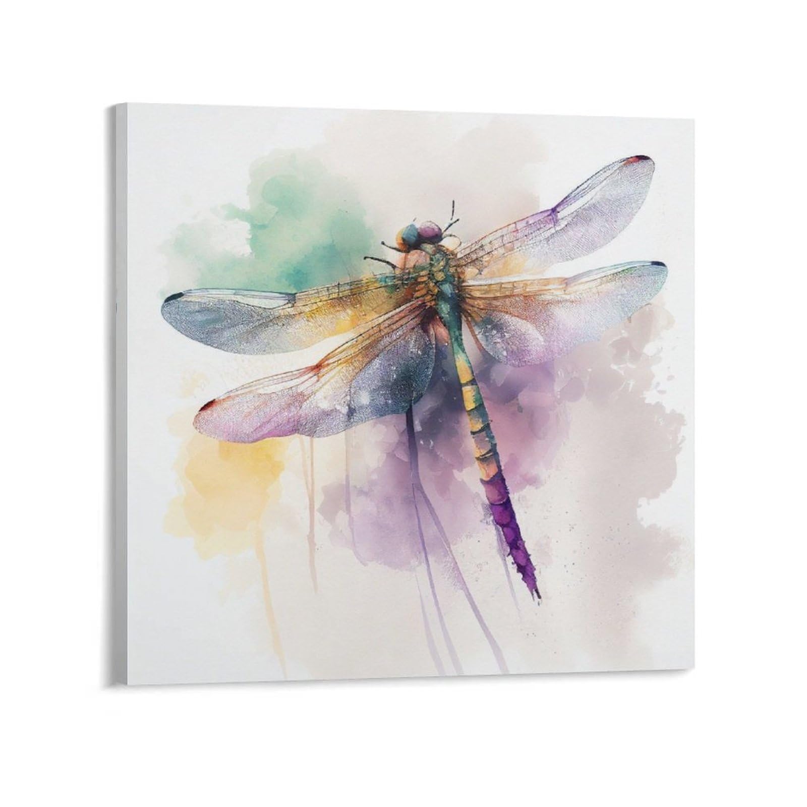 Amazon.co.jp: 絵画 トンボの水彩画インテリア 絵画 カラフルな Amazon.co.jp: 絵画 トンボの水彩画インテリア 絵画 カラフルな