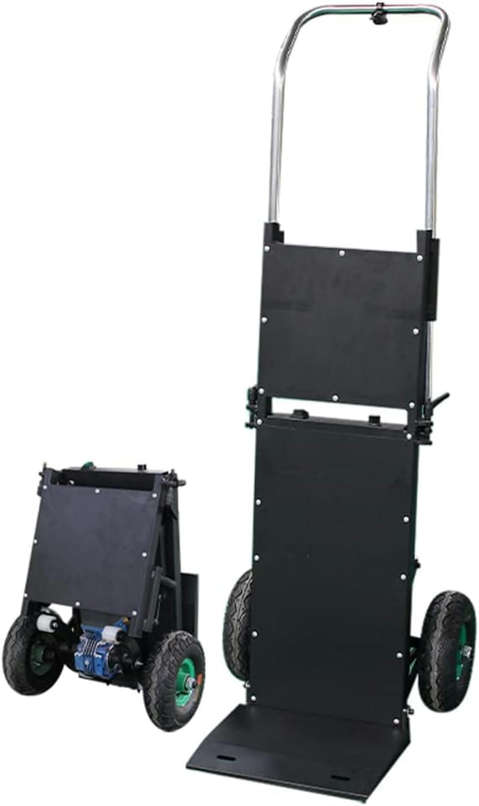 Carrello elettrico per salire scale, carrello manuale pieghevole per risparmiare manodopera con un carico di 180 kg, carrello su e giù per le scale con motore brushless silenzioso da 400 W/n