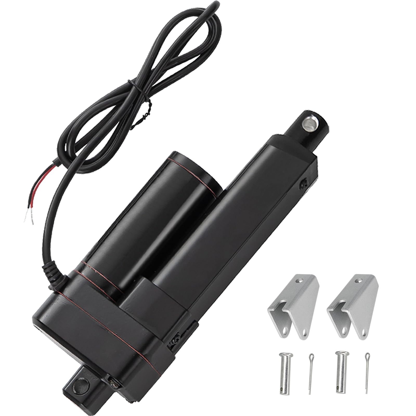JQDML 2 Inch Stroke Linear Actuator 12V Heavy Duty 440lbs/2000N IP65 Waterproof Electric Actuator Speed 0.31"/sec with Mounting Brackets