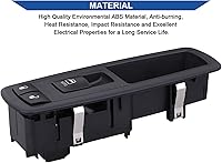 Vista 5 de Obaee Interruptor de elevalunas eléctrico para pasajeros 68086692AD compatible con Jeep Grand Cherokee 2014-2015, Dodge Durango 2011-2015, sustituye