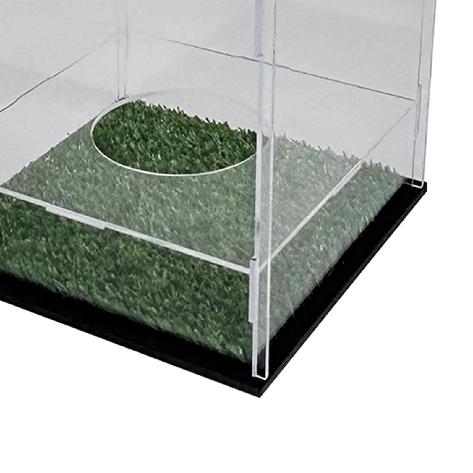 Vitrina de Acrílico Transparente para Balones de Fútbol. Estante Portátil para Guardar Balones de Fútbol.