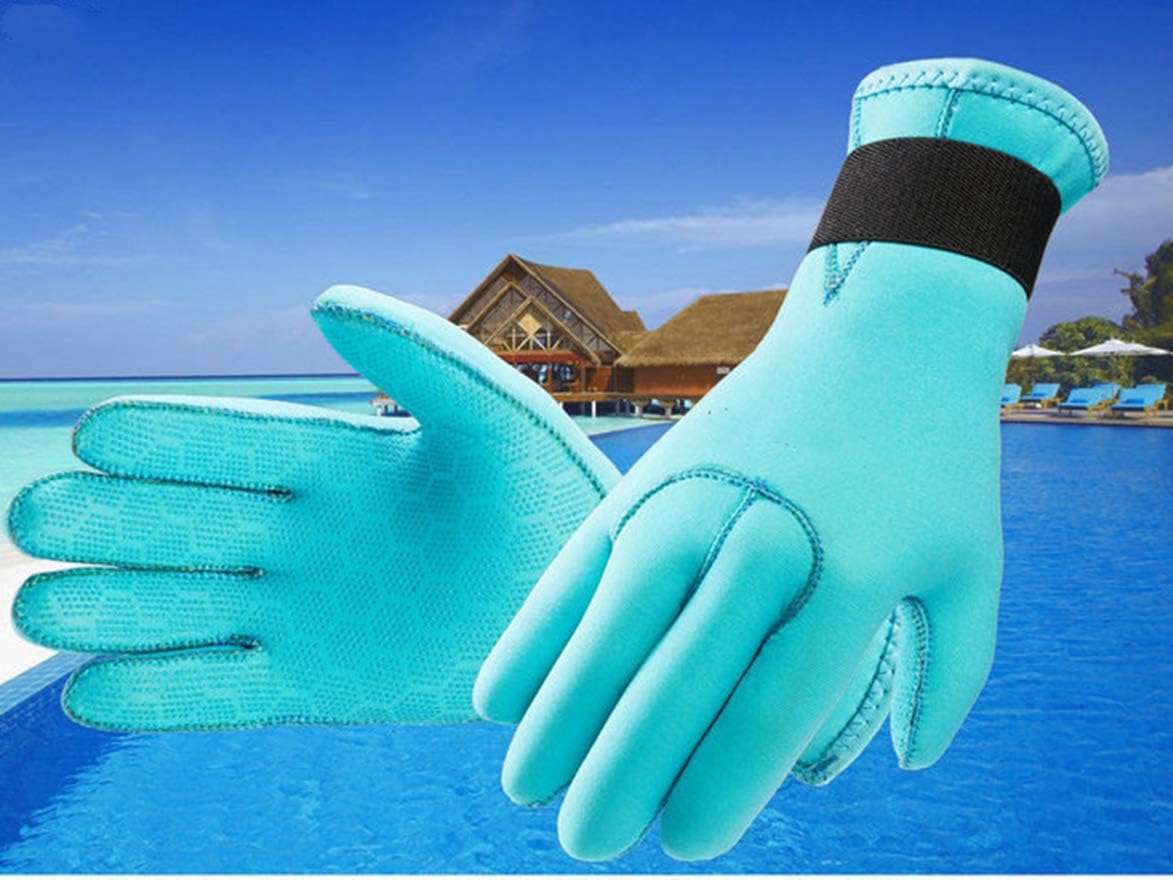3MM Neoprene Diving Gloves Non Slip Wetsuit Five Fingers Gloves Women Men Warm Winter Water Sport Gloves for Snorkeling Paddling Swimming Surfing Sailing Kayaking Canoeing Spearfishing Skiing : Sports & Outdoors