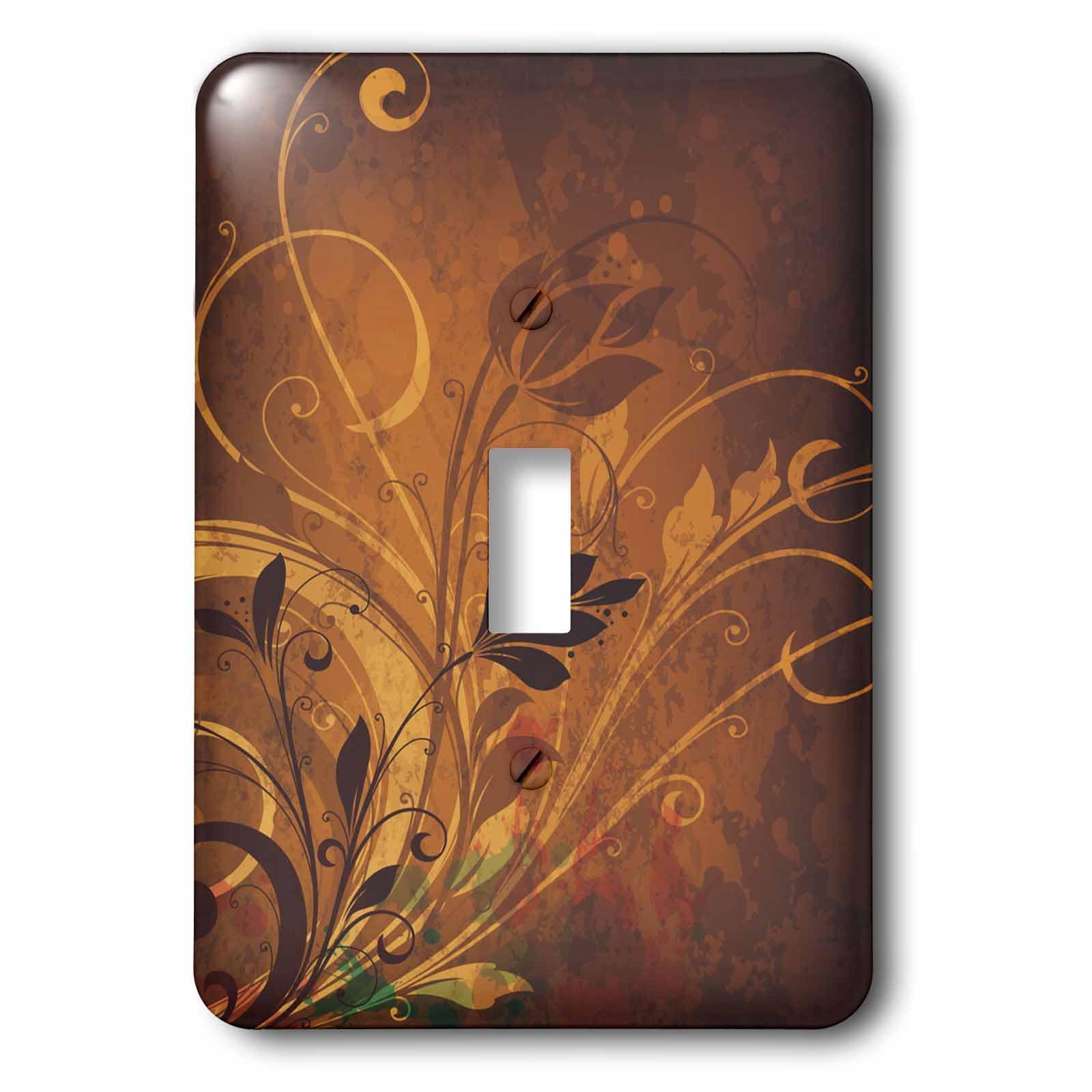 Interrupteur à bascule simple pour cacher les taches murales motif floral