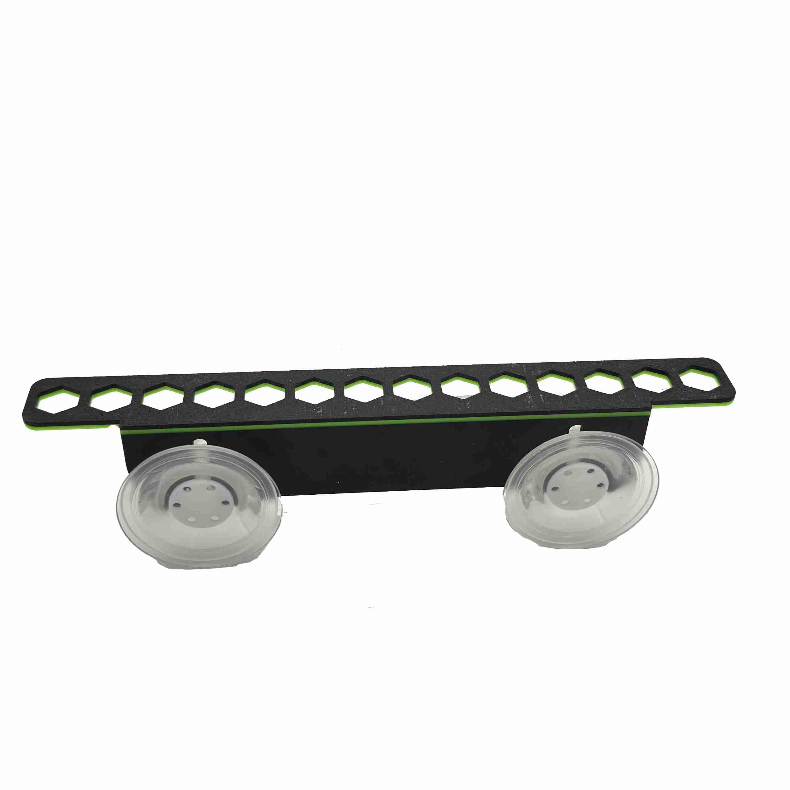 21cm Single Row Frag Rack With Suckers (Green)