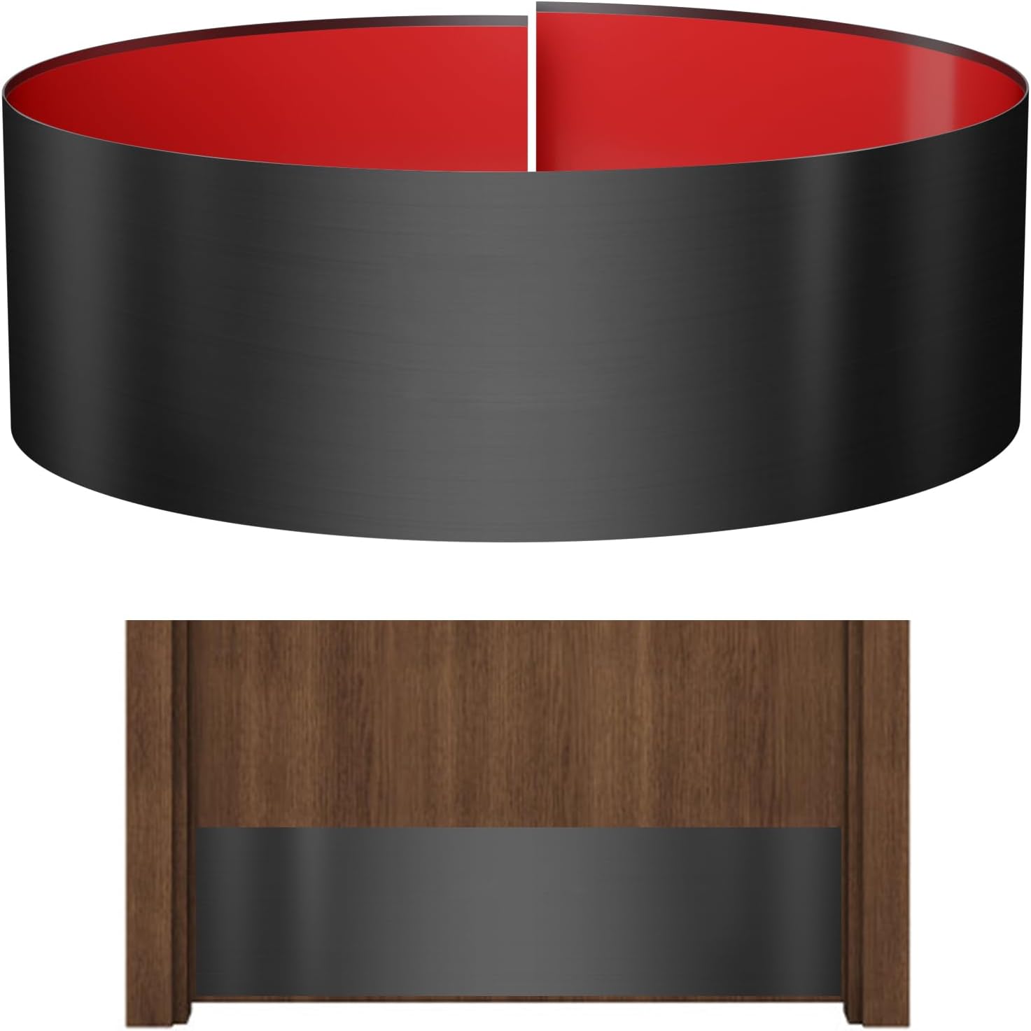 Stainless Steel Door Kick Plate, 6" x 34" Door Push Plate, Self Adhesive Kickplate for 36" Doors Interior or Exterior (Brushed Black)