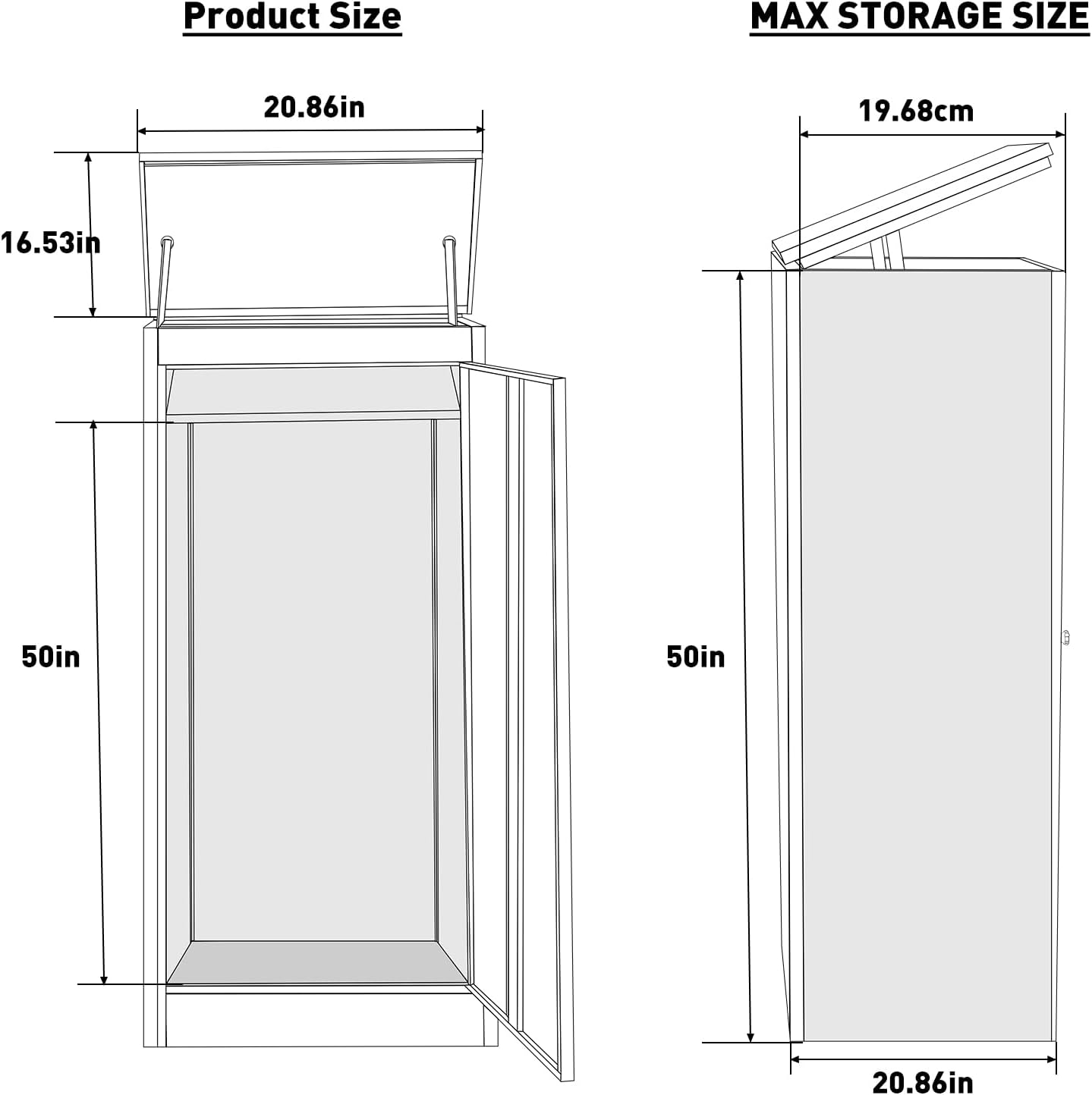 50IN Package Delivery Boxes for Outside, Ultra Large Mailbox for Parcel, Automobile Steel Parcel Mailbox, Waterproof Anti-Theft Parcel Drop Box for Home Business