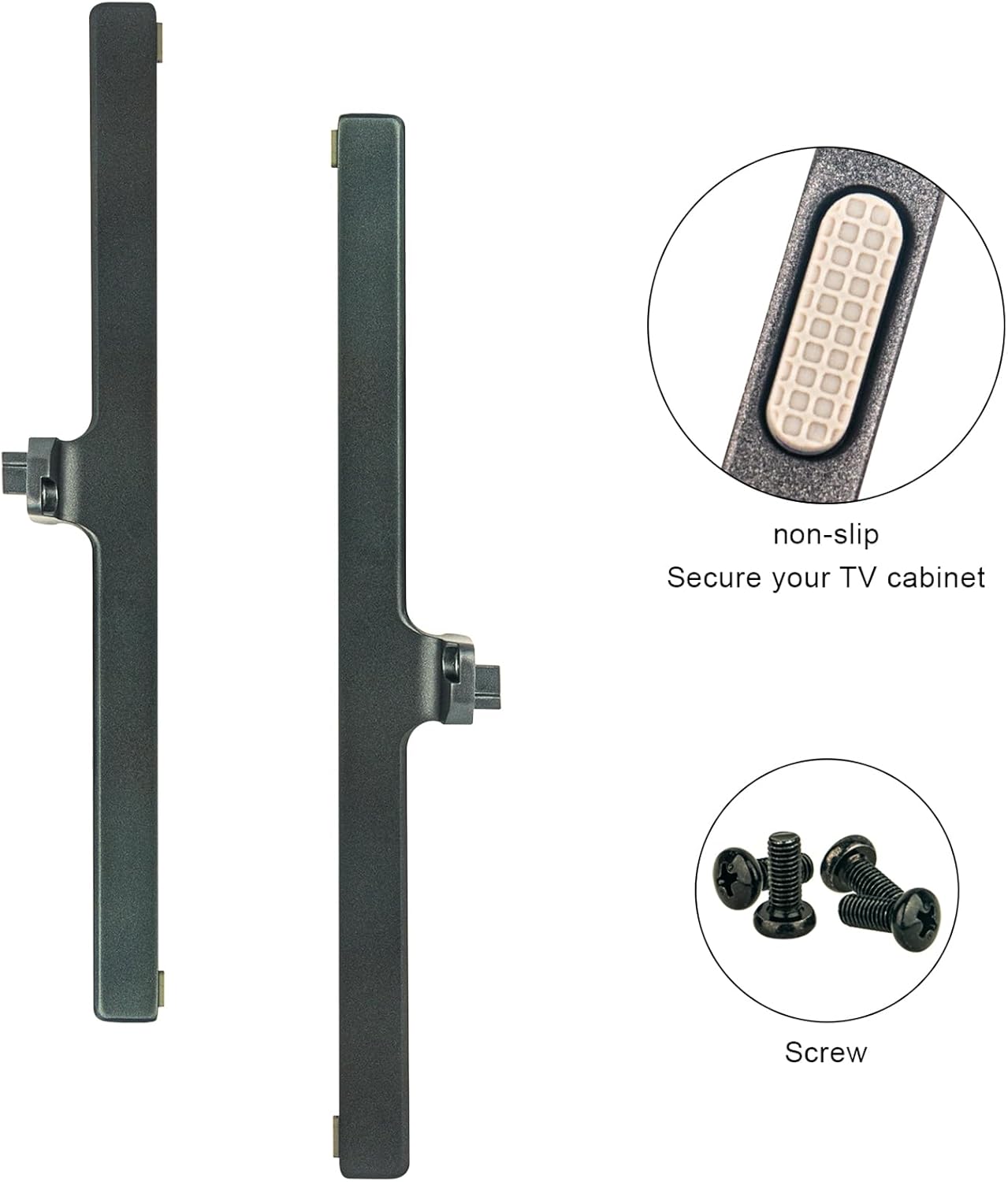 75U6K TV Stand Legs Table Top Holder Compatible with Hisense U6 Series Mini-LED ULED 4K UHD Google Smart TV Model 75U6K, TV Stand Mount for 75" Hisense TV 75U6K, 75U6K Television Legs