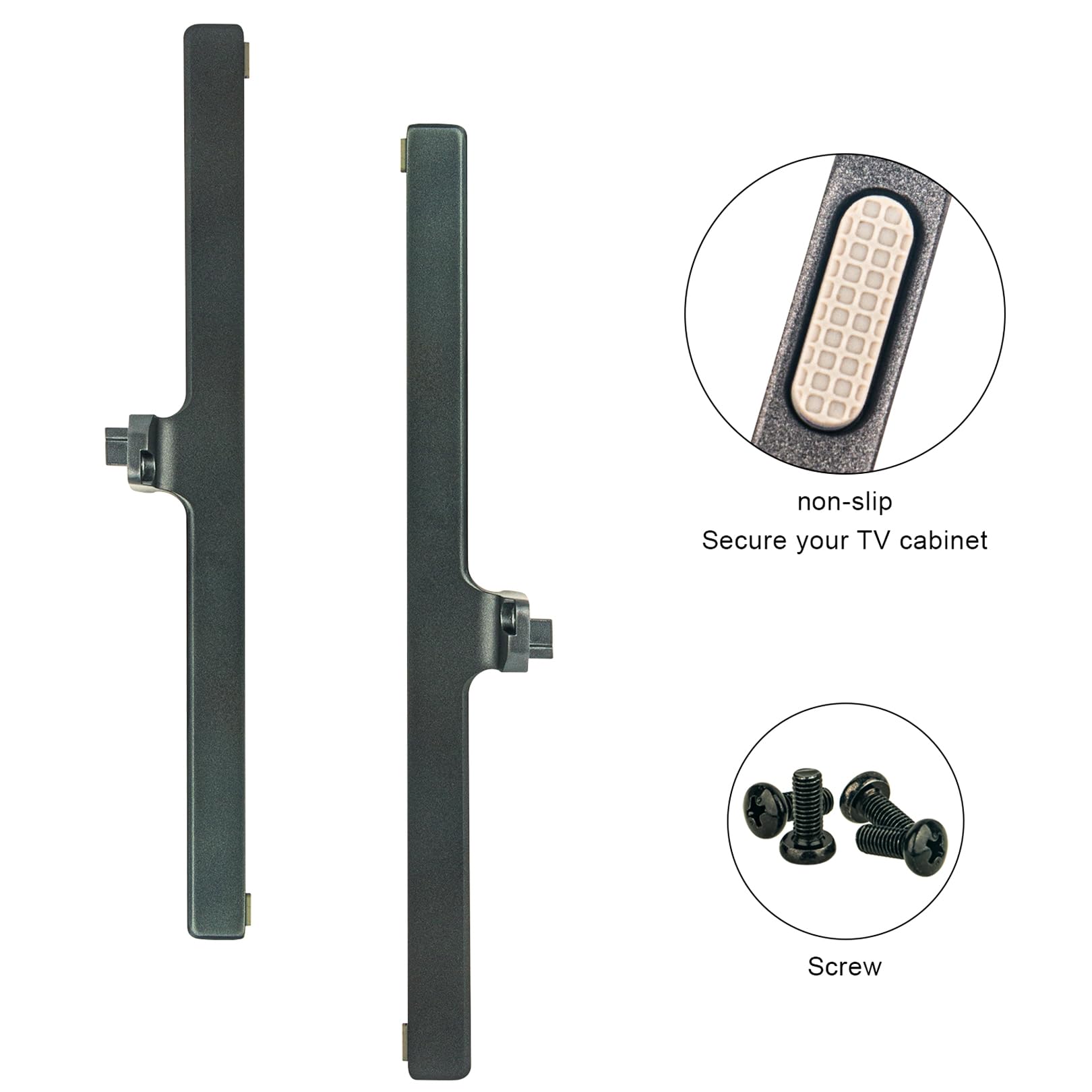 75U6K - Supporto TV da tavolo, compatibile con Hisense serie U6 Mini-LED ULED 4K UHD Google Smart TV modello 75U6K, supporto TV per TV Hisense 75U6K, 75U6K da 75", gambe per televisori Hisense 75U6K,
