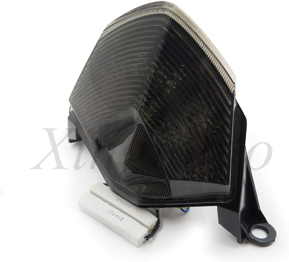 Motorcycle Smoke Led Tail Light Brake Light with Integrated Turn Signals Indicators for Kawasaki 07-12 Z750/07-08 Z1000/08-10 ZX-10R ZX1000/09-12 ZX-6R ZX600