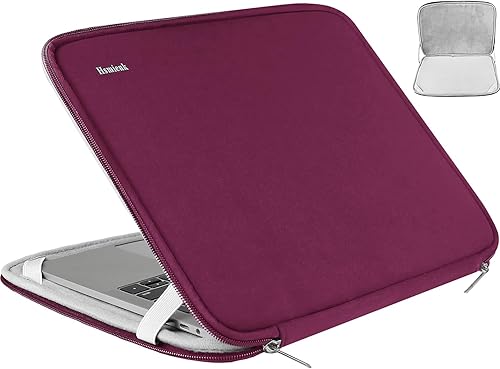 Vista 35 de Funda para laptop de 15.6 pulgadas, duradera a prueba de golpes, funda protectora con tapa, maletín de transporte para computadora, compatible