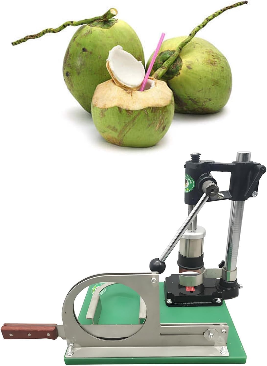 Coconut Opener Machine Cutter Manual Opening Coconuts Tool Fresh Hole Maker Peeling And